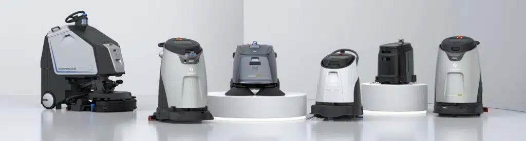 Komplett utvalg av autonome renholdsmaskiner