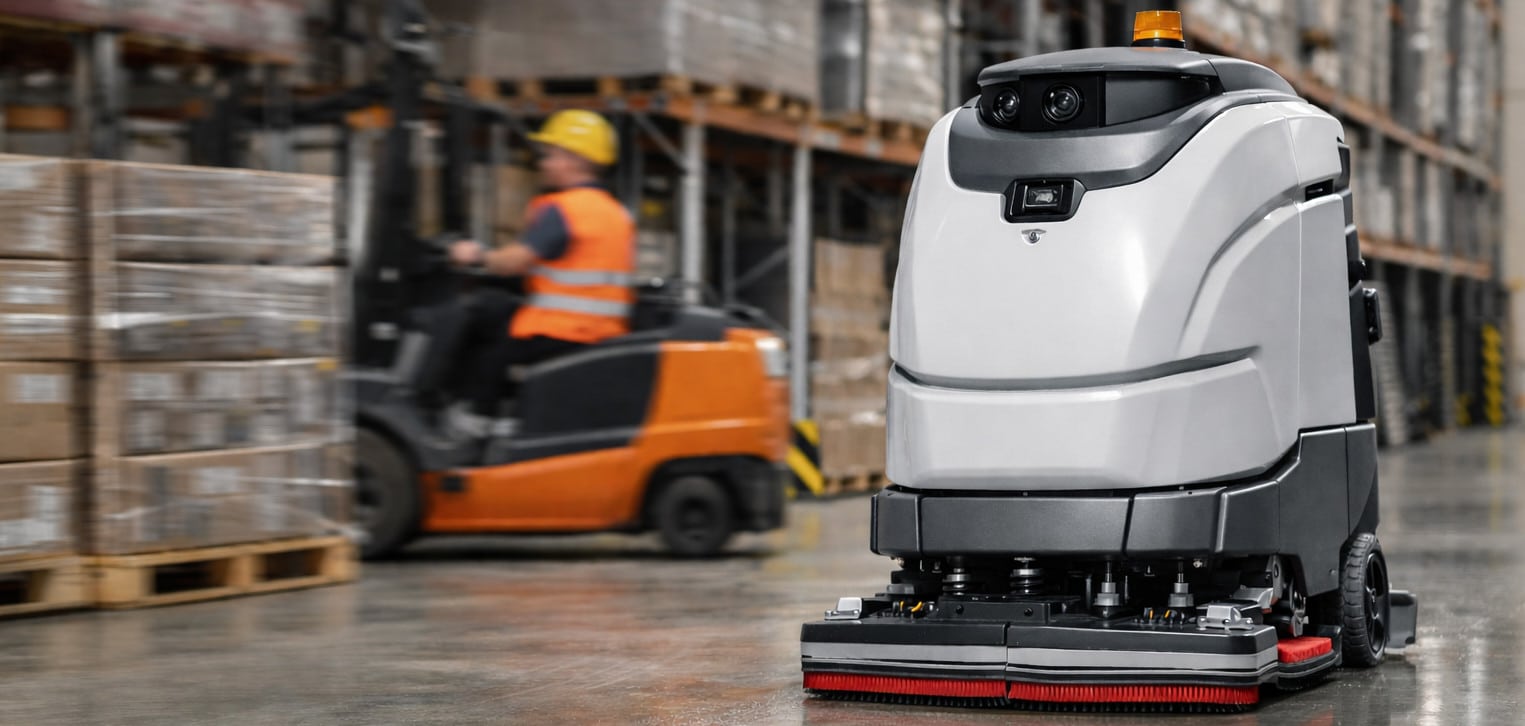 Fordeler med robot gulvvaskemaskiner i lager og industri