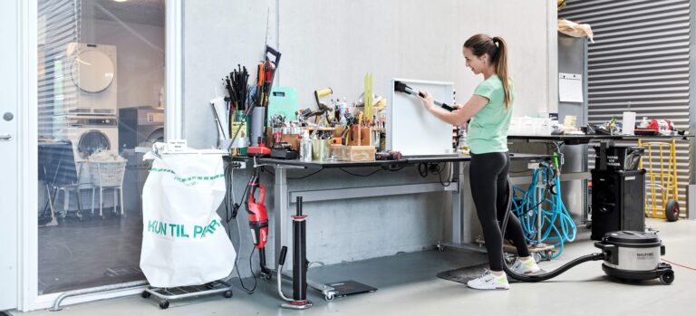 Støvsuger til renholdsbedrift