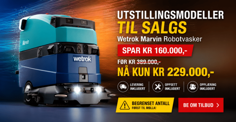 Wetrok Marvin Robotvasker – Utstillingsmodeller til Kampanjepris