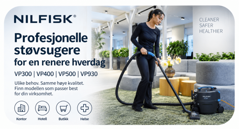 Nilfisk VP300, VP400, VP500 eller VP930 – hvilken passer best?