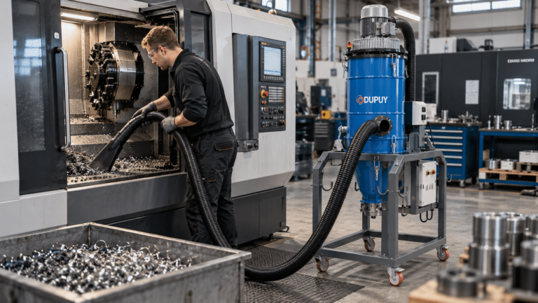 Industristøvsuger til metallspon