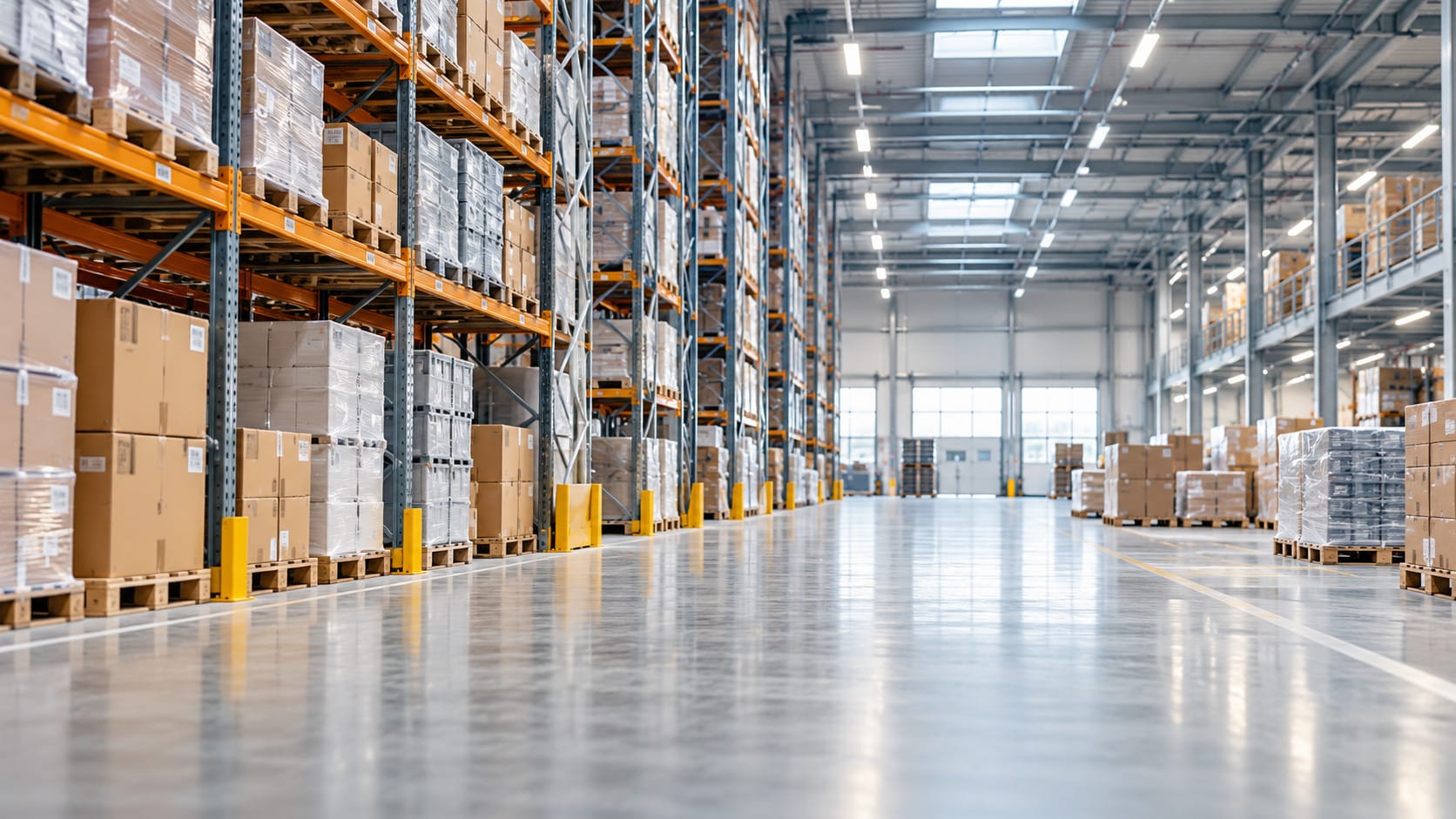 Moderne lager og logistikksenter